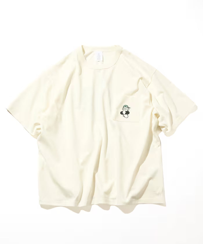 tombonia/Tombonia Back Print Crew Neck Pocket T-Shirt/Skate Boy