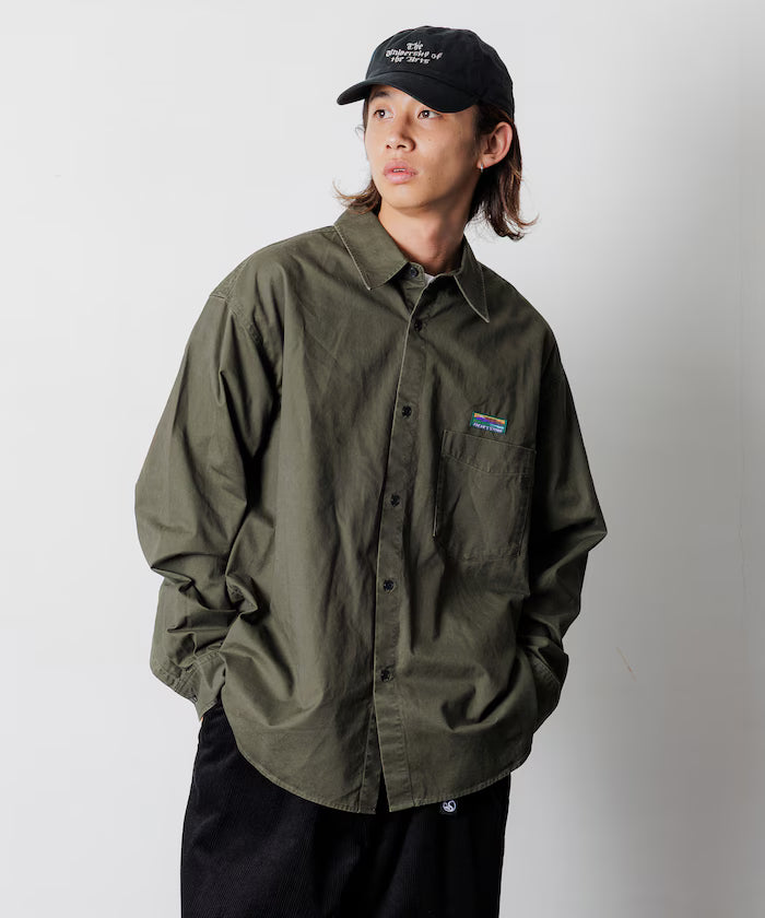 Relax Fit Relaxed Fit Garment Dyed Regular Collar Shirt [Limited Edition]