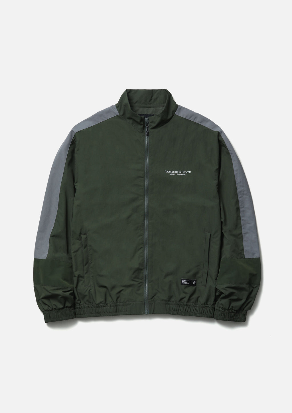 Track Jacket - OLIVE DRAB×GRAY