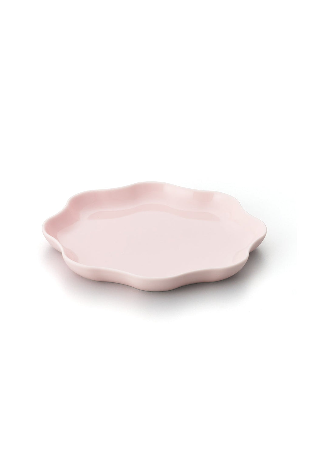 PORCELAIN POTTERY PLATE MEDIUM - EGGSHELL PINK