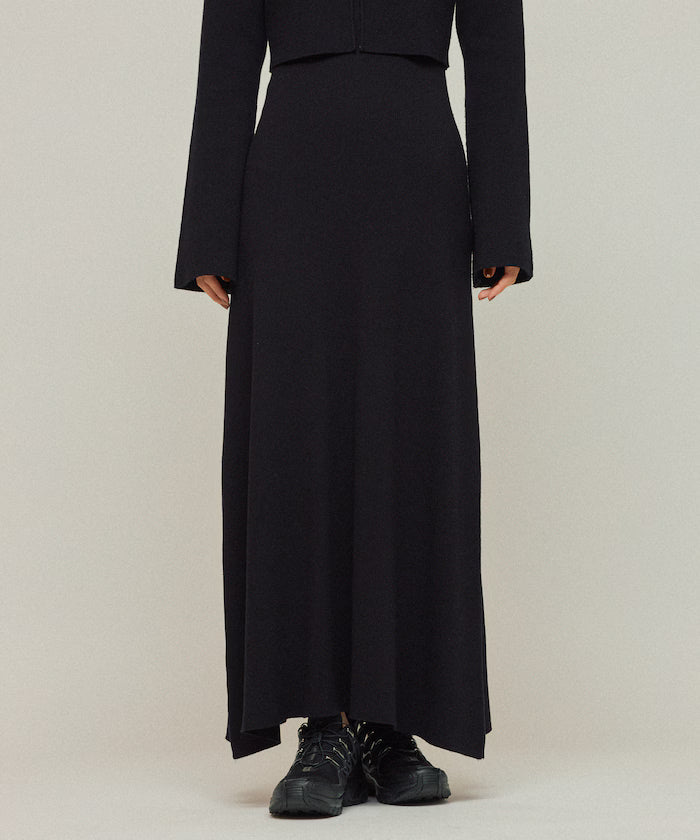Functional Fabric Silk Blend Knit Ensemble Dress / Anti-Pill / Machine Washable