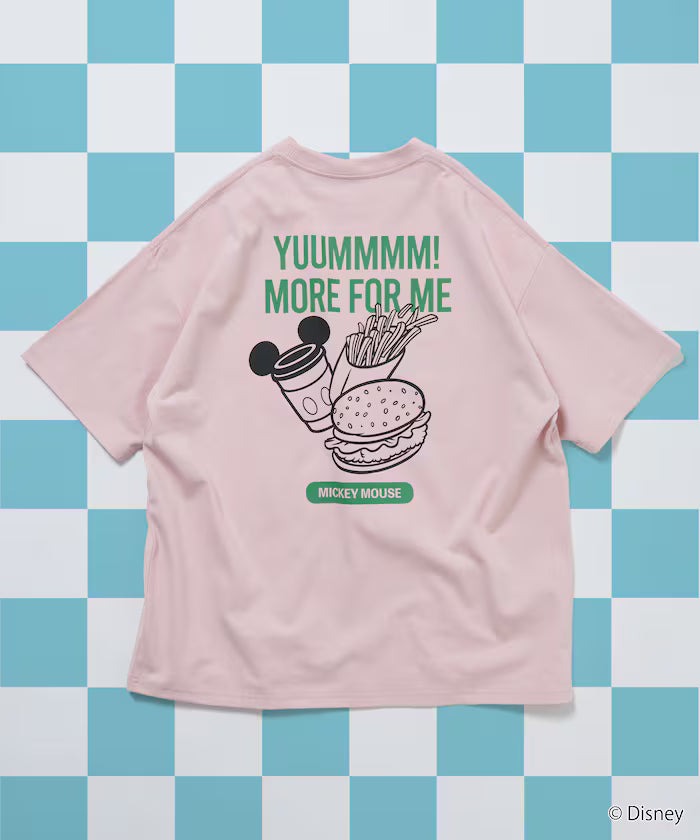DISNEY/Mickey Mouse/Exclusive Crew Neck Printed Sweatshirt/FOOD 【Limited Release】