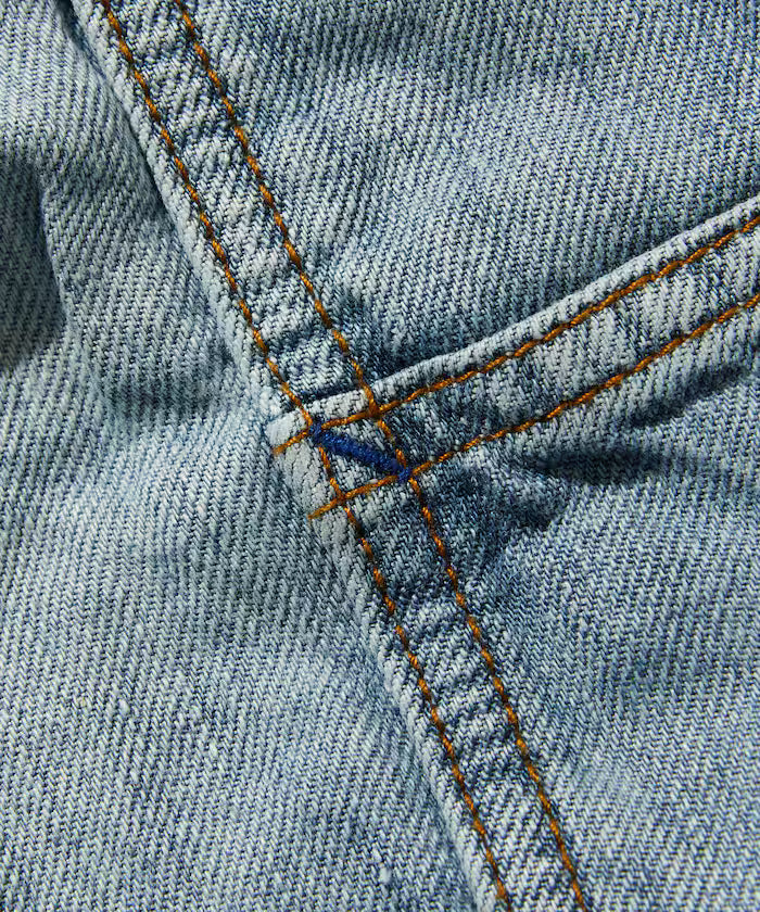 French Linen Denim Painter Shorts