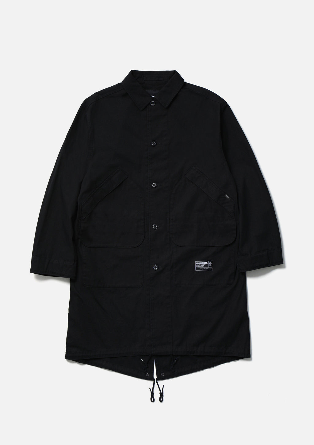 Fishtail Field Coat - BLACK