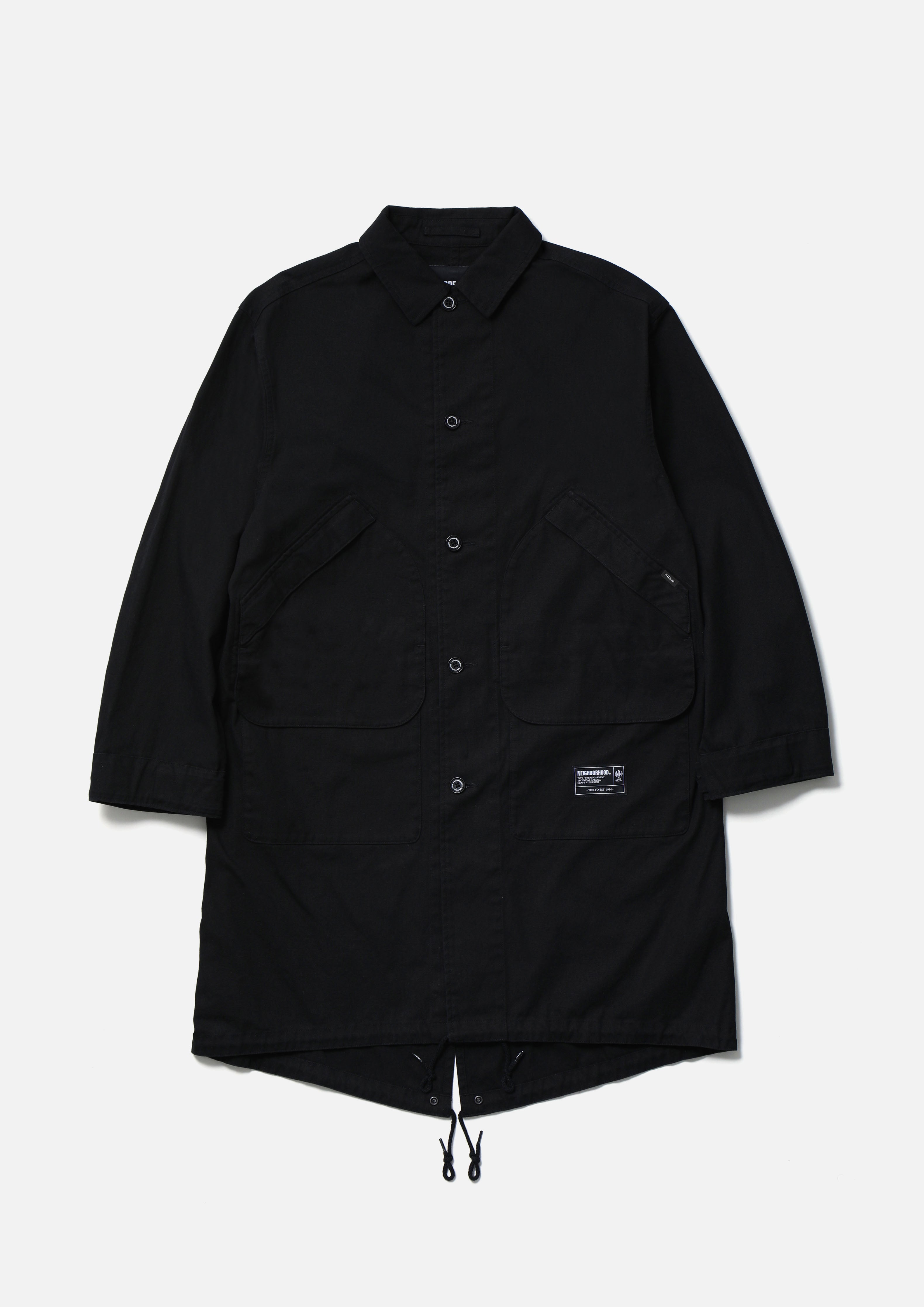 Fishtail Field Coat - BLACK