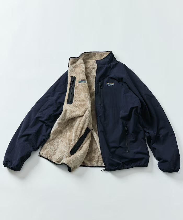 Relaxed Fit Nylon Fleece Reversible Blouson [Limited Release]