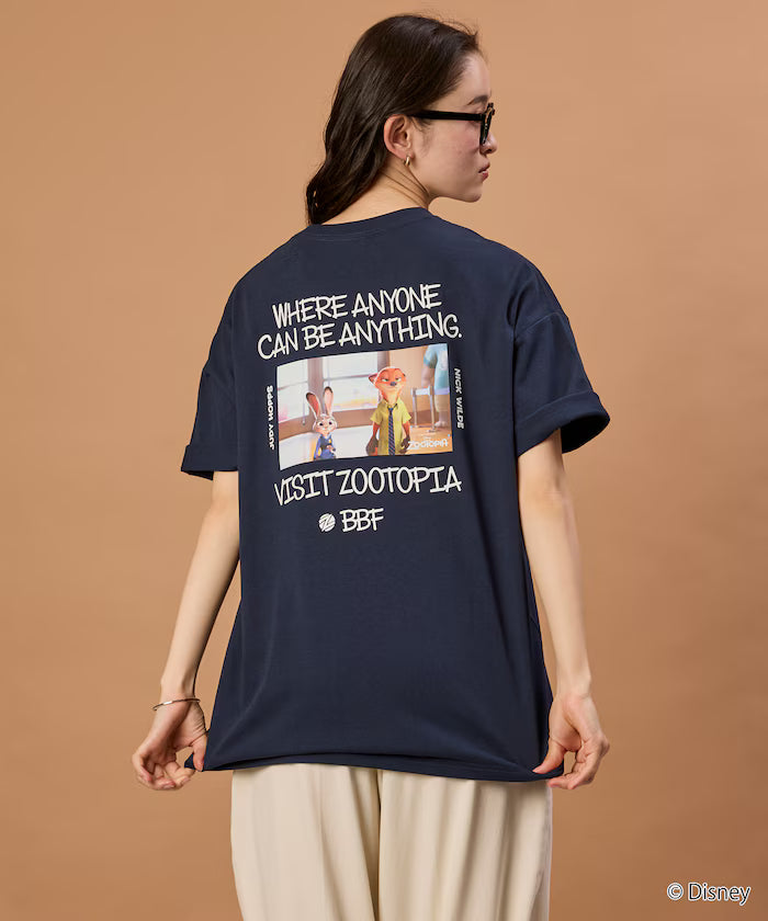 Zootopia Limited Edition Character Print Crew Neck T-Shirt Judy Nick
