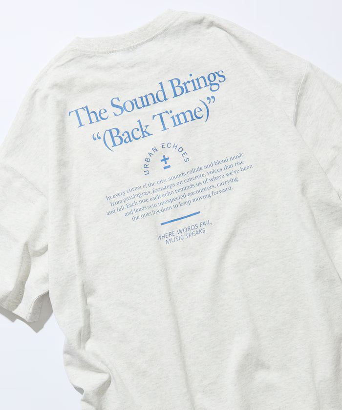 Big Silhouette Back Print Crew Neck T-Shirt / The Sound Brings 【Limited Edition】