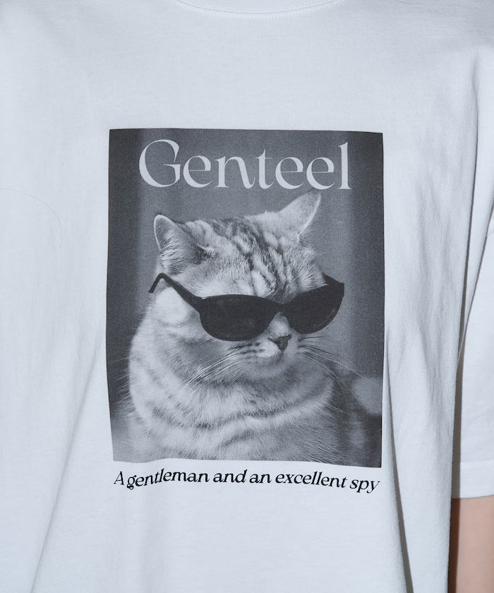 "Genteel" Cat Animal Print T-Shirt Limited Edition