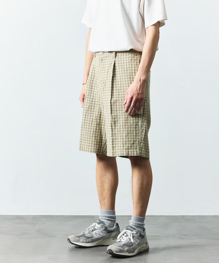 LINEN COTTON EASY SHORT PANTS