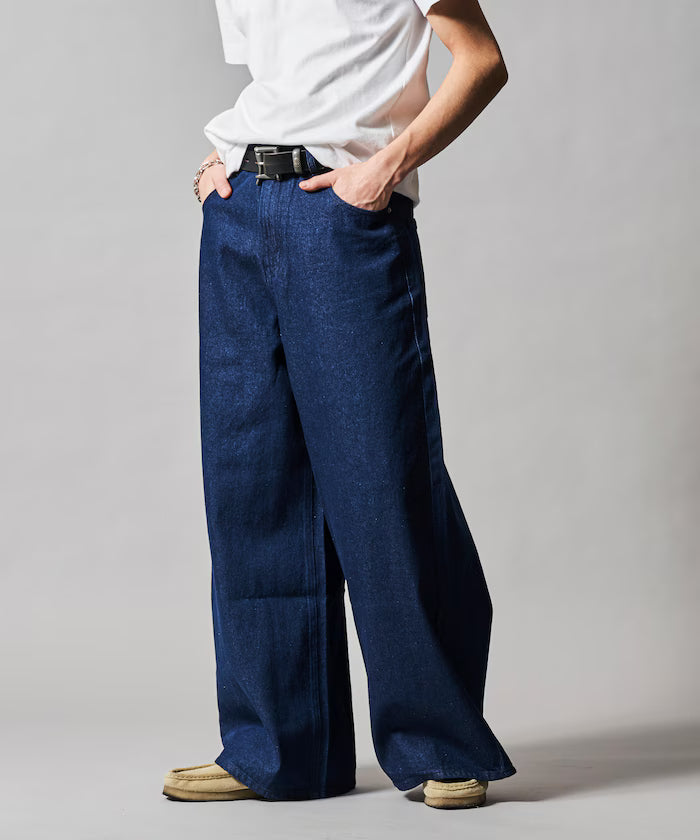 Wide Flare Silhouette Denim Pants [Limited Edition]