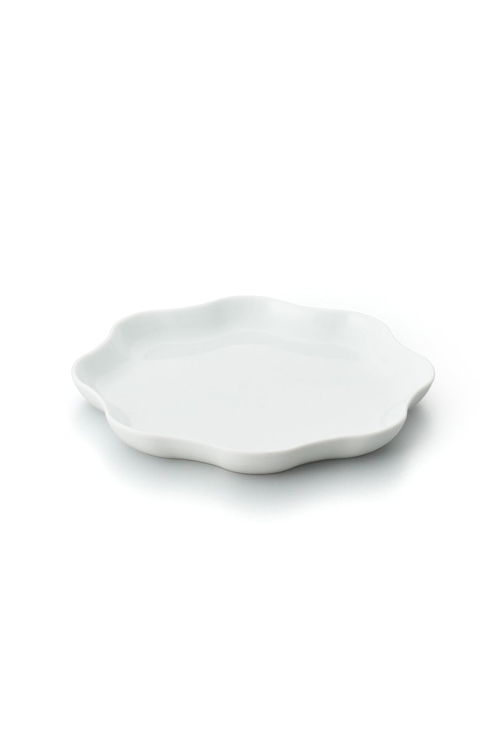 PORCELAIN POTTERY PLATE MEDIUM - WHITE
