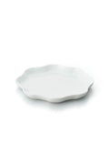 PORCELAIN POTTERY PLATE MEDIUM - WHITE