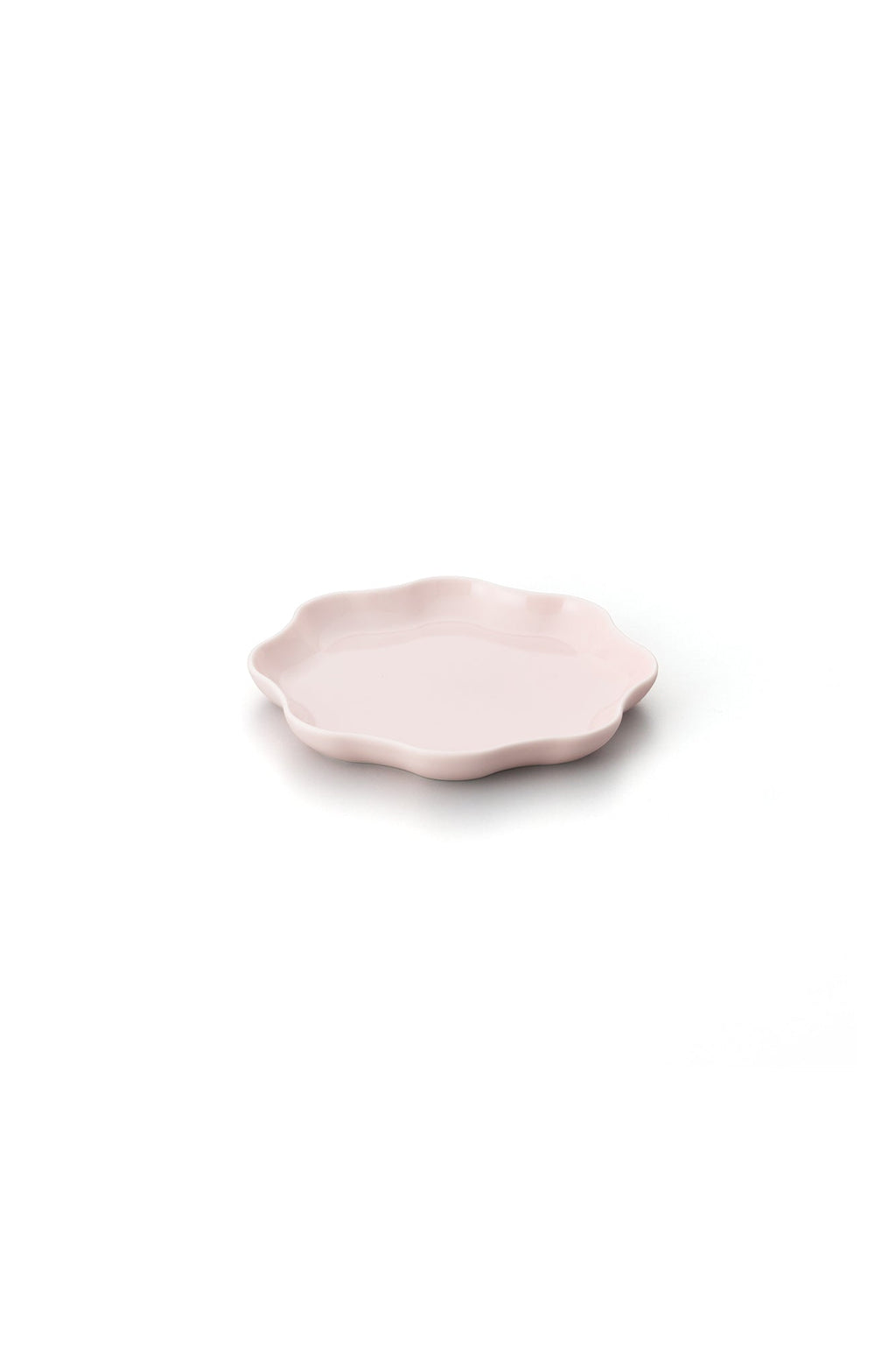 PORCELAIN POTTERY PLATE SMALL - EGGSHELL PINK
