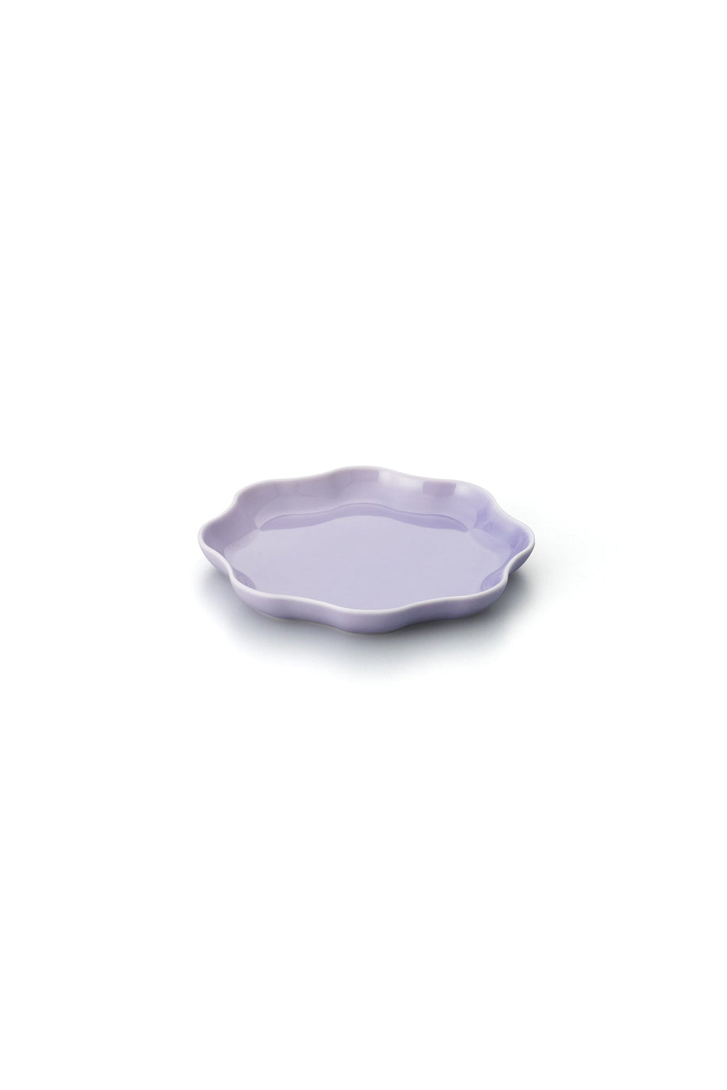 PORCELAIN POTTERY PLATE SMALL - LAVENDER FROST