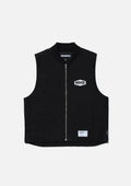Zip Work Vest - BLACK