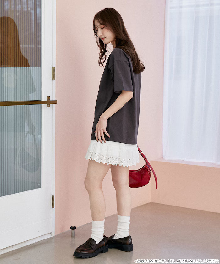 "SANRIO CHARACTERS" College Style Printed T-Shirt Limited Edition