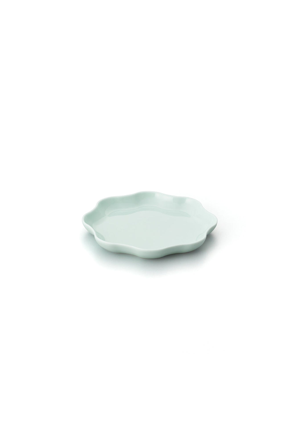 PORCELAIN POTTERY PLATE SMALL - CLEARLY AQUA
