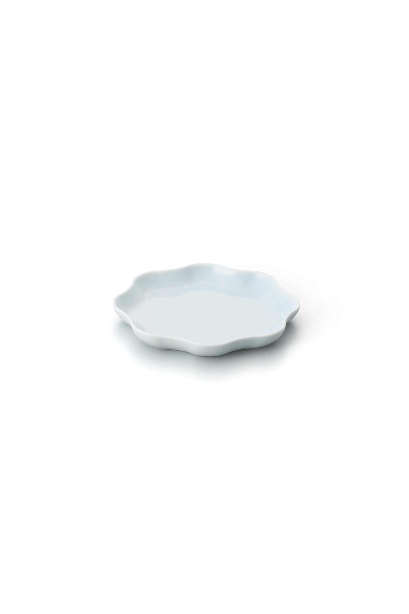 PORCELAIN POTTERY PLATE SMALL - OPALIN BLUE