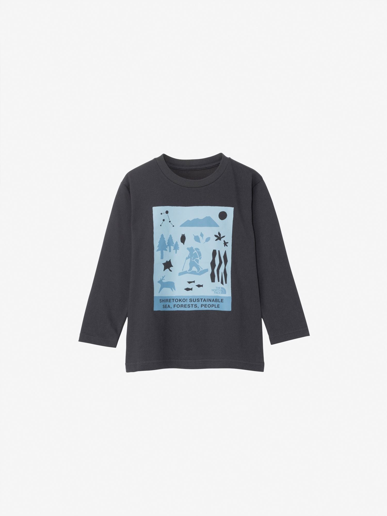 Toddler Long Sleeve Shiretoko Tee (Kids) - Asphalt Gray