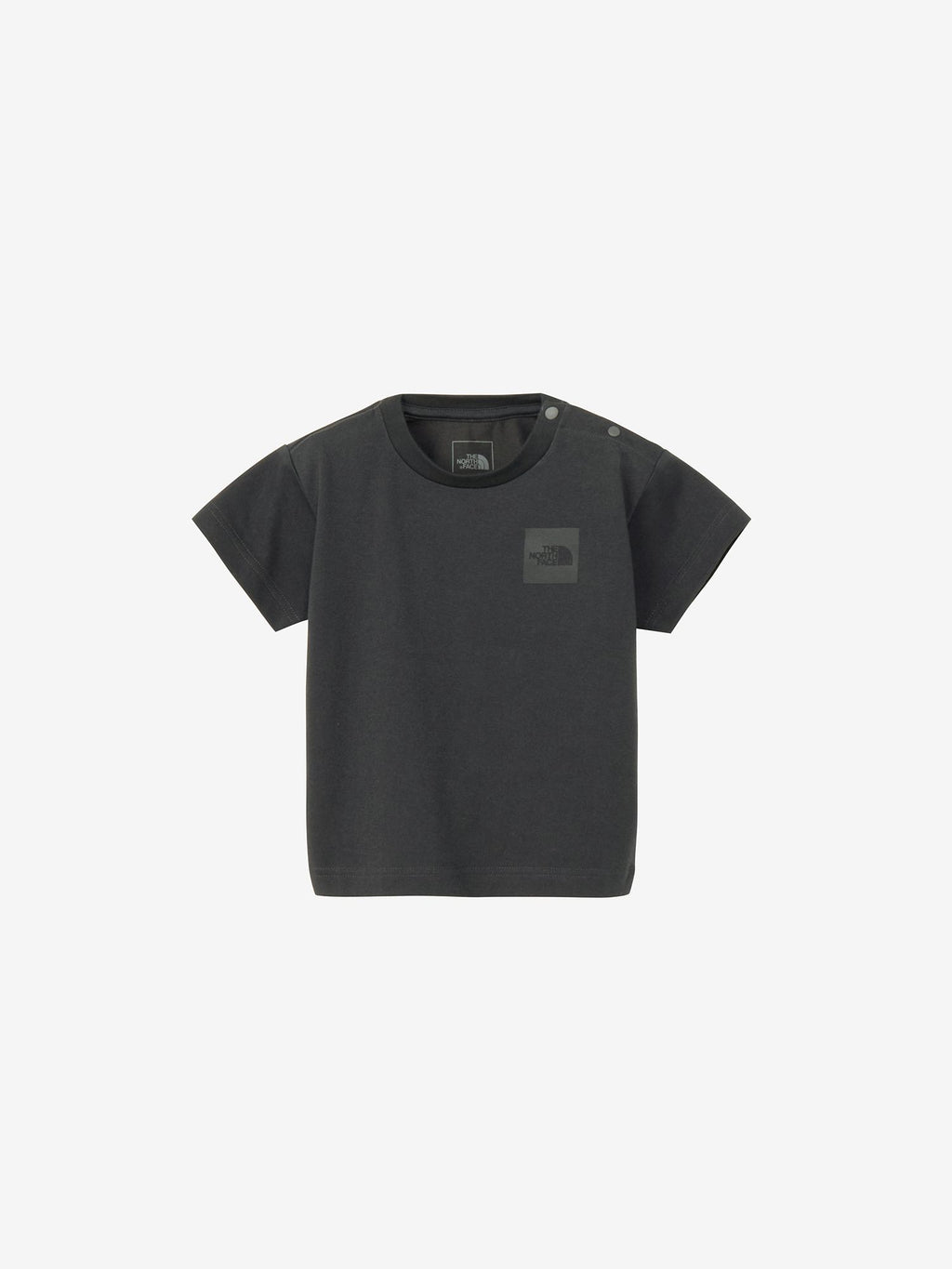 Short Sleeve Small Square Logo Tee (Baby) - Asphalt Gray
