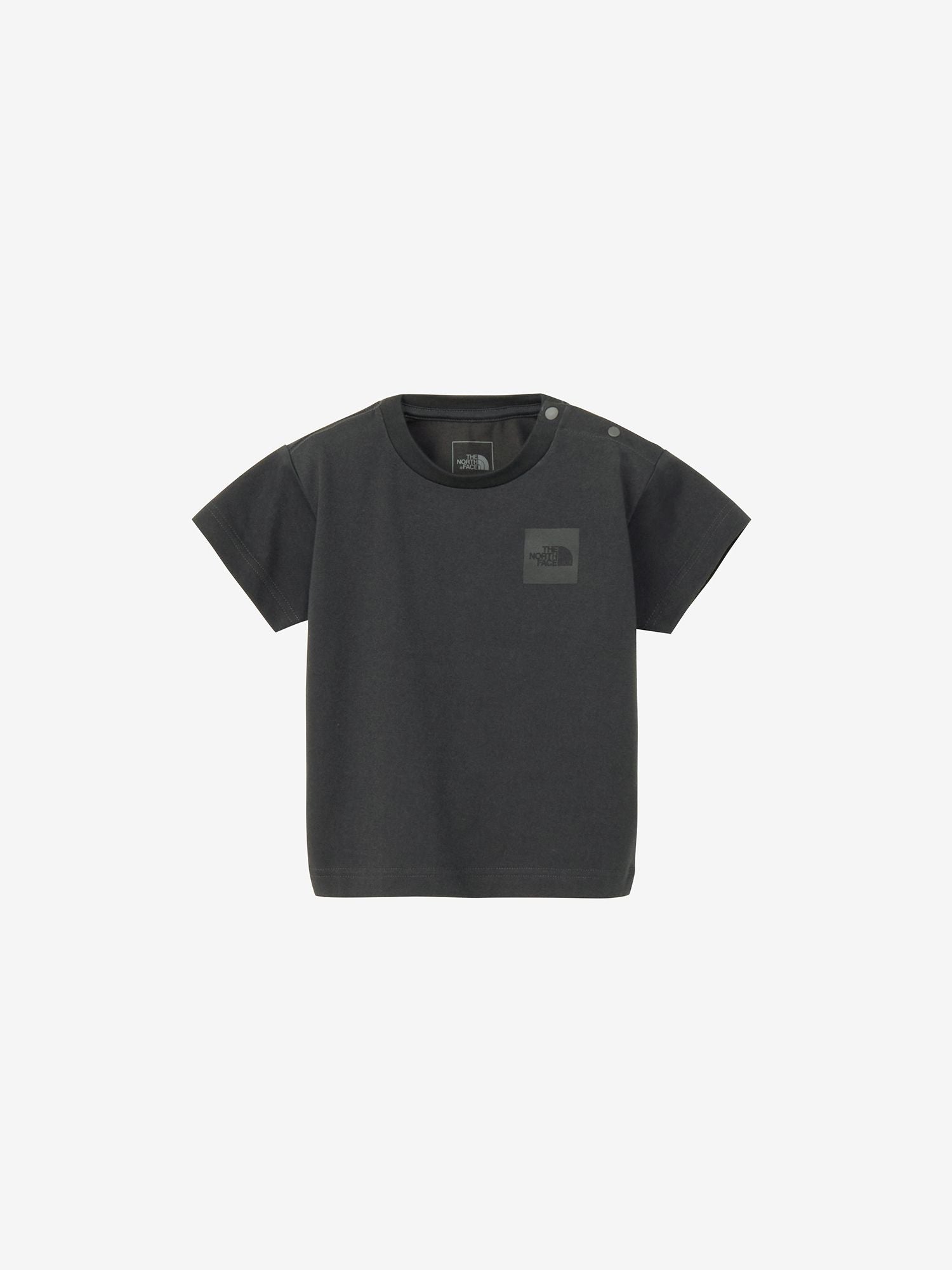 Short Sleeve Small Square Logo Tee (Baby) - Asphalt Gray