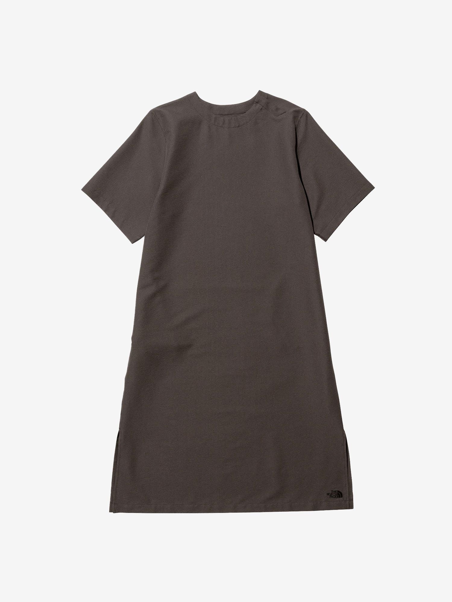 Seersucker Vent Mesh One Piece (Ladies) - Black