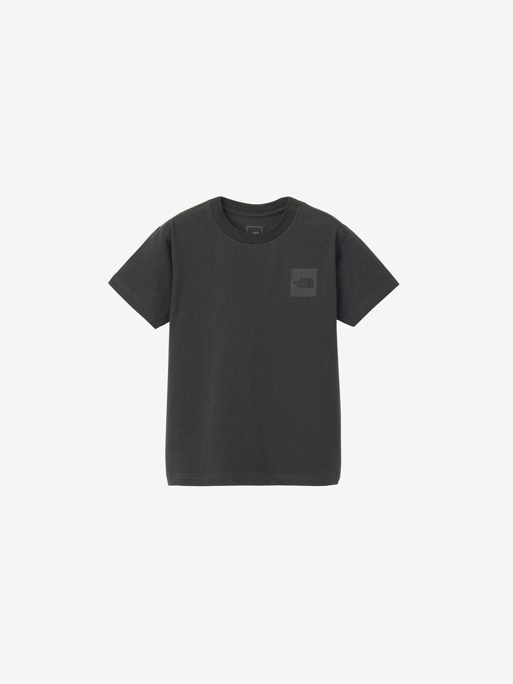 Short Sleeve Small Square Logo Tee (Kids) - Asphalt Gray