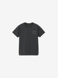 Short Sleeve Small Square Logo Tee (Kids) - Asphalt Gray