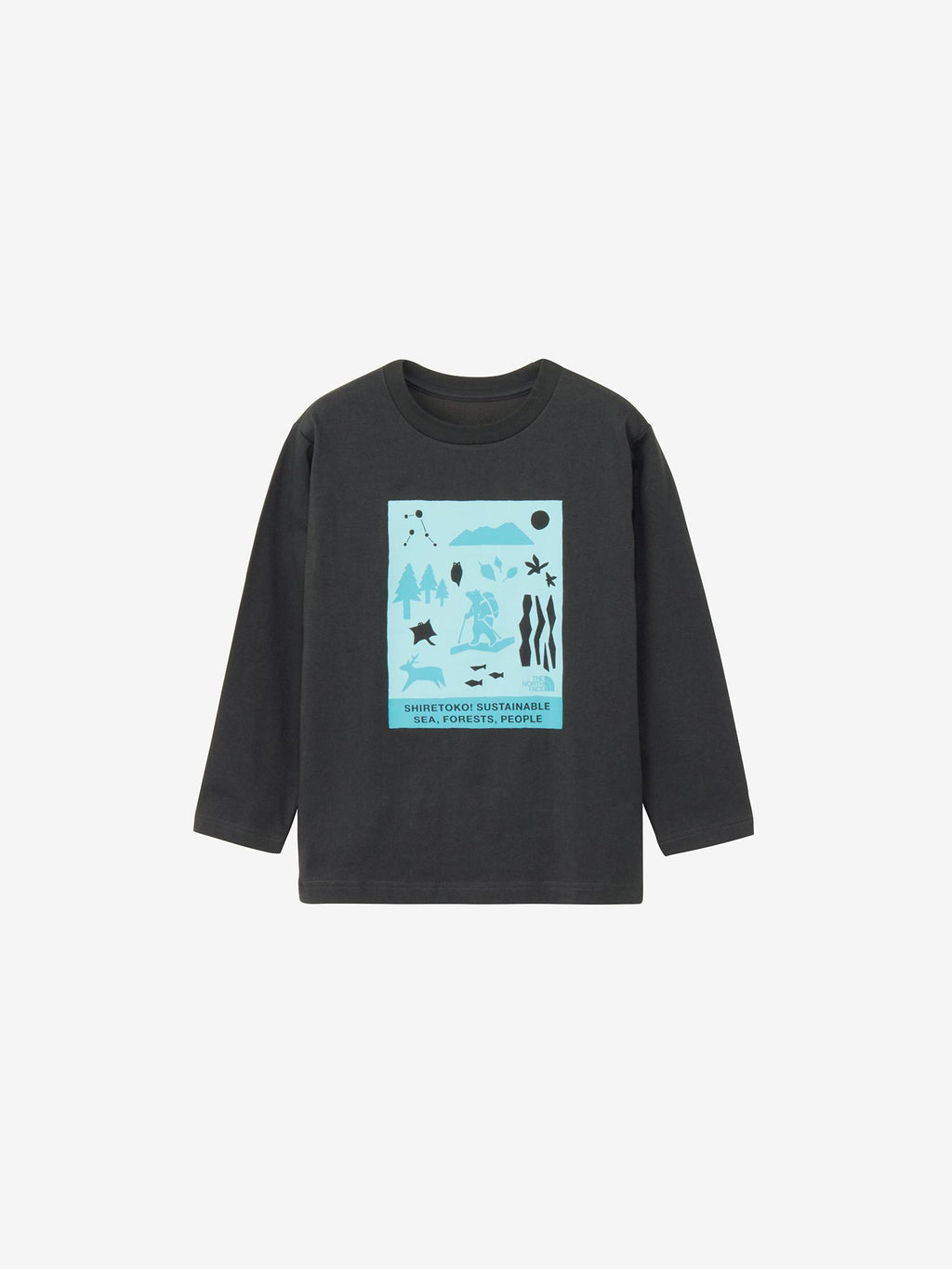 Long Sleeve Shiretoko Toko Tee (Kids) - Asphalt Gray