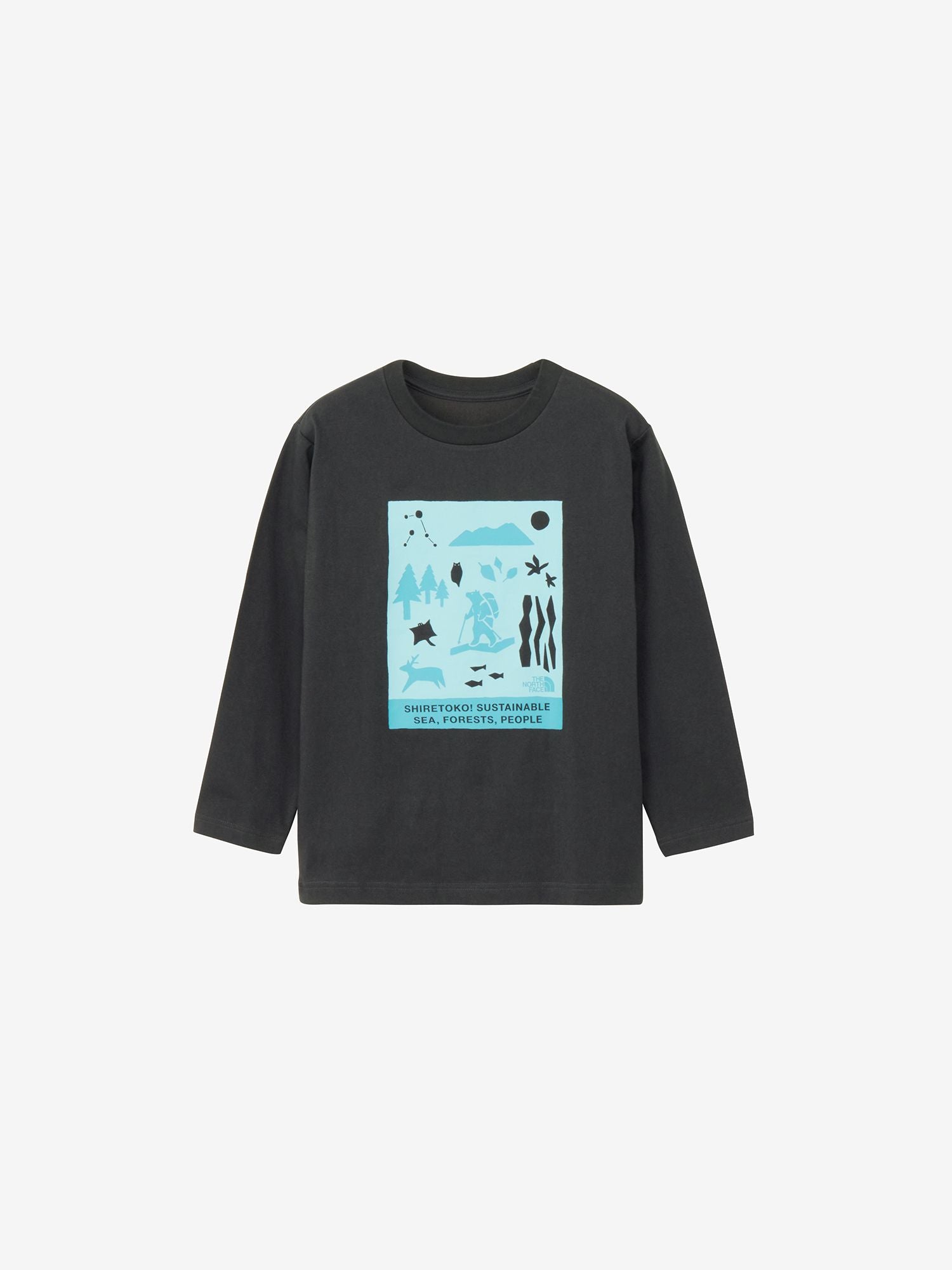 Long Sleeve Shiretoko Toko Tee (Kids) - Asphalt Gray