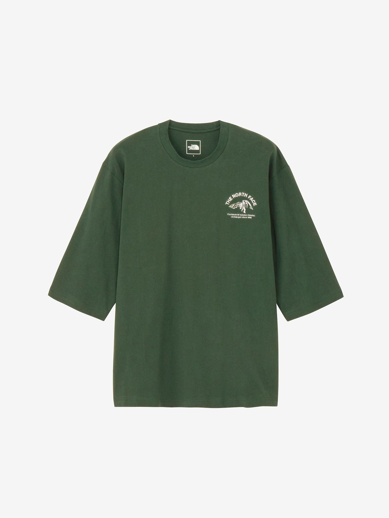 Quarter Sleeve One Point Logo Tee (Unisex) - Alpine