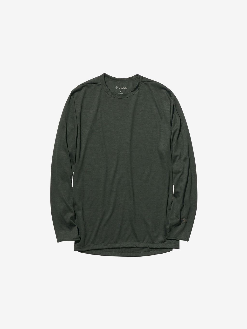 Wool Long Sleeve T-shirt (Unisex) - Moss Agate