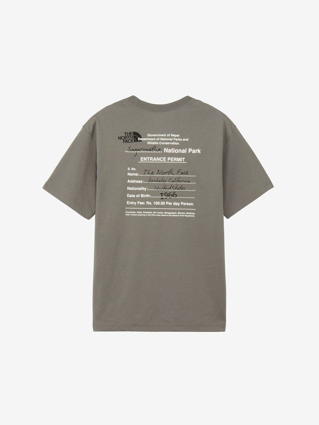 Short Sleeve Entrance Permission Tee (Unisex) - Smoked Pearl