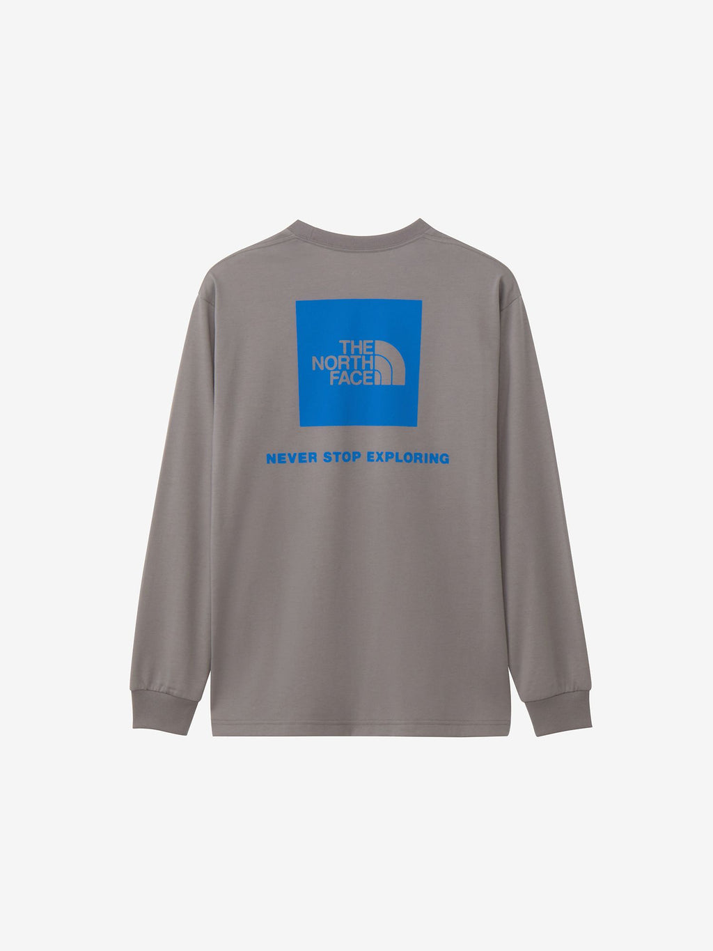 Long Sleeve Back Square Logo Tee (Men) - Clear Lake Blue x Clear Lake Blue