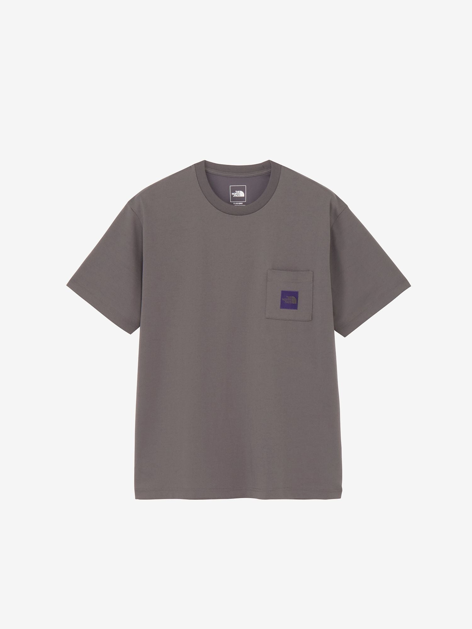 Short Sleeve Square Logo Pocket Tee (Men's) - Smoked Pearl