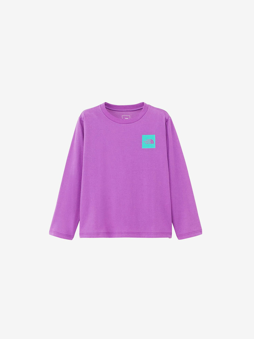 Long Sleeve Small Square Logo Tee (Kids) - Over Jean