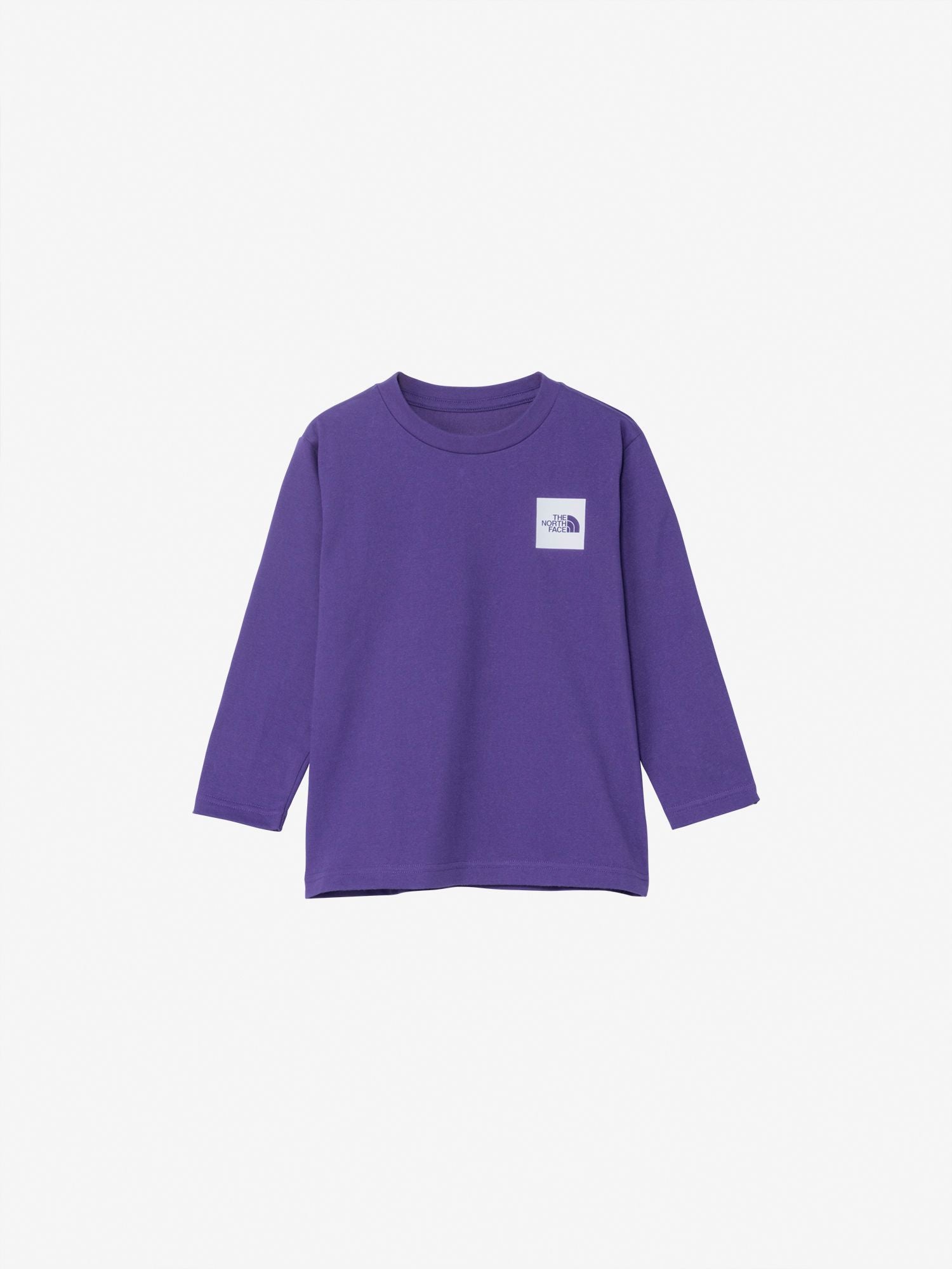 Toddler Long Sleeve Small Square Logo Tee (Kids) - TNF Purple