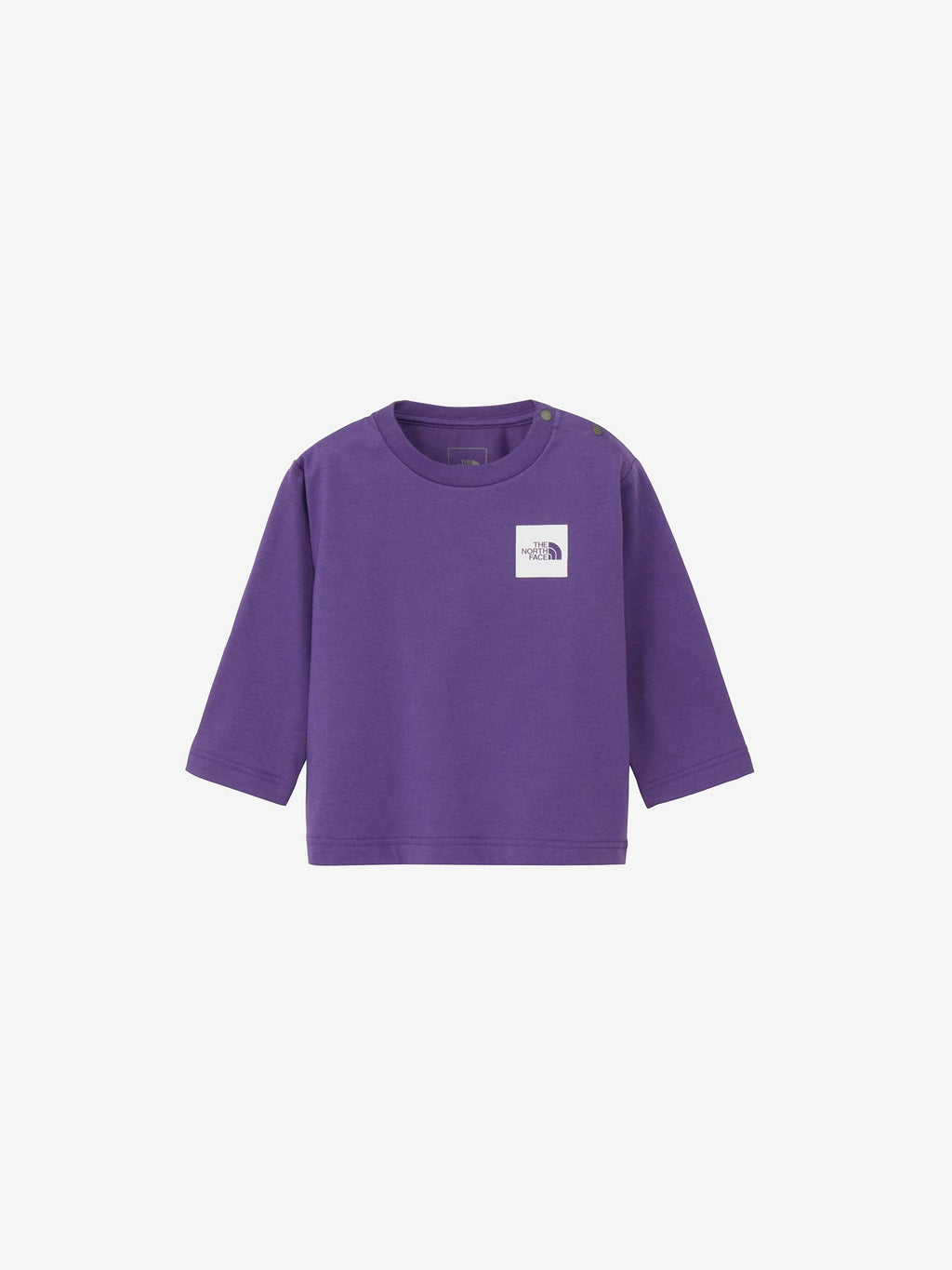 Long Sleeve Small Square Logo Tee (Baby) - TNF Purple