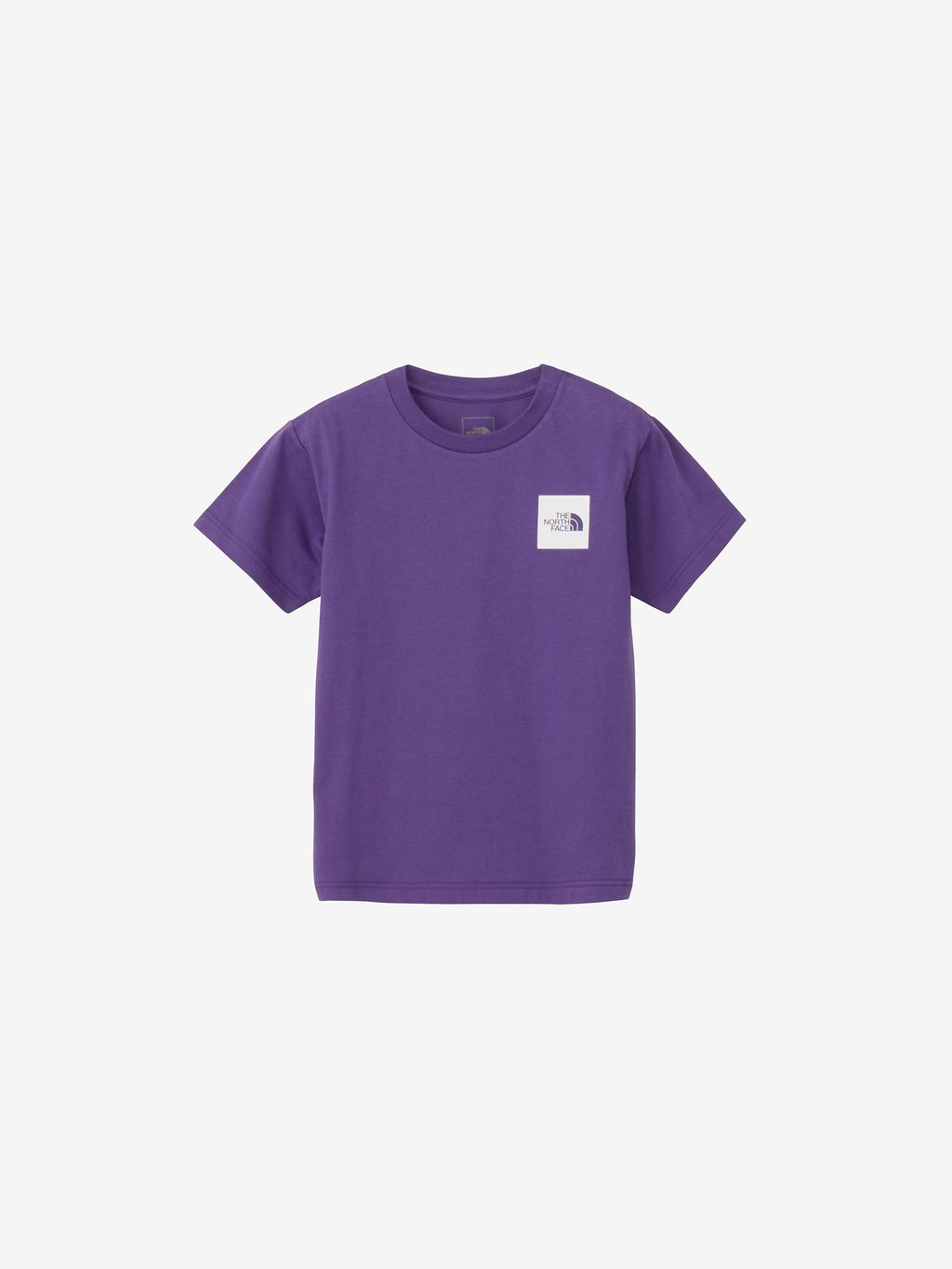 Short Sleeve Small Square Logo Tee (Kids) - TNF Purple