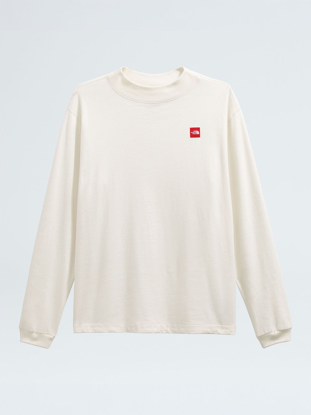 Red Box Long Sleeve Tee (Unisex) - White Dune