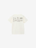 Short Sleeve Sun Shade Tee (Kids) - White Dune