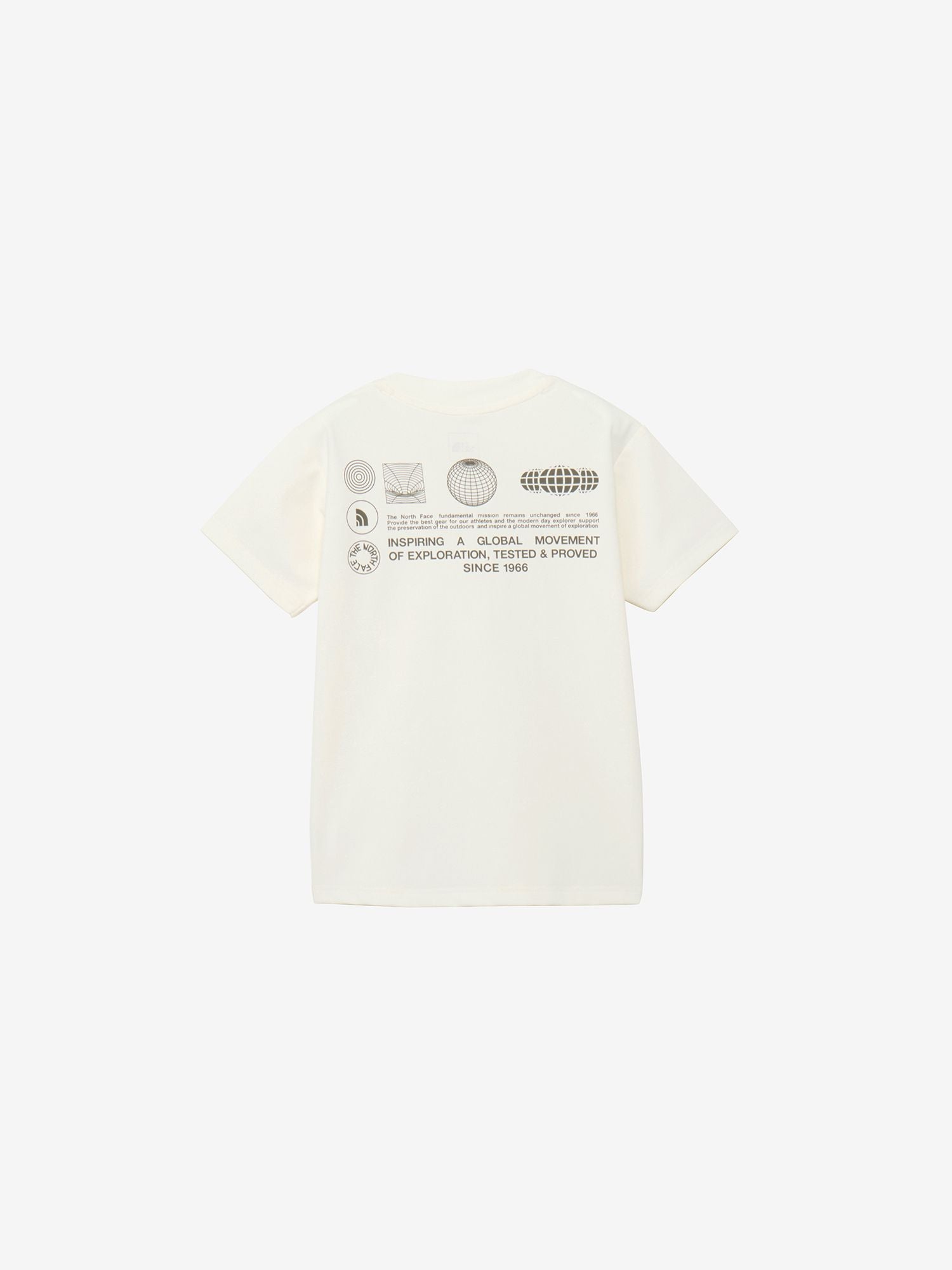 Short Sleeve Sun Shade Tee (Kids) - White Dune