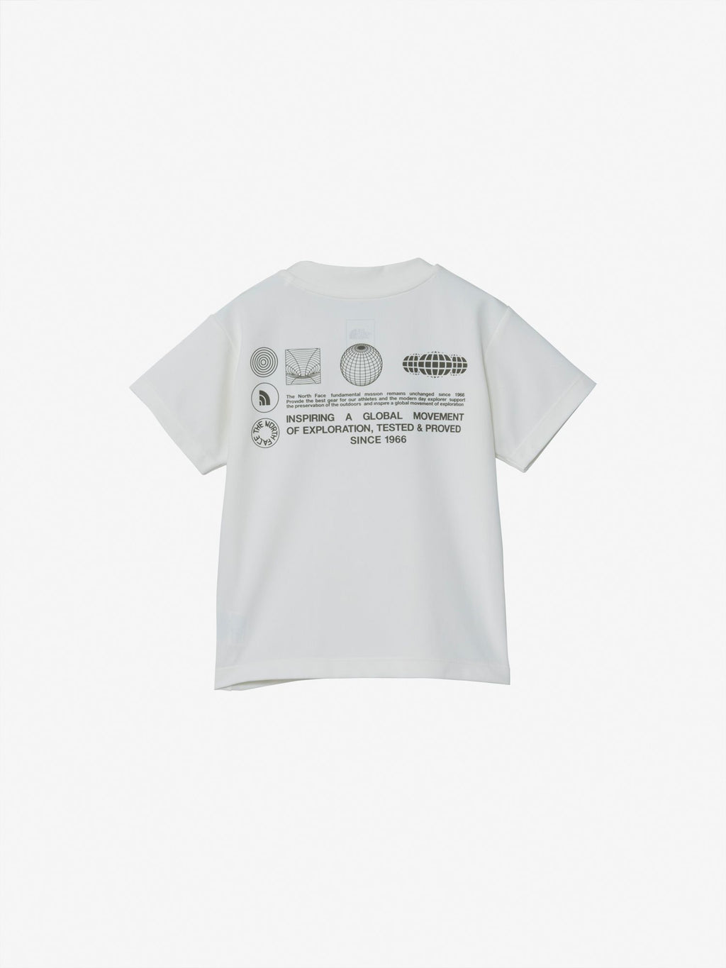 Toddler Short Sleeve Sun Shade Tee (Kids) - White Dune