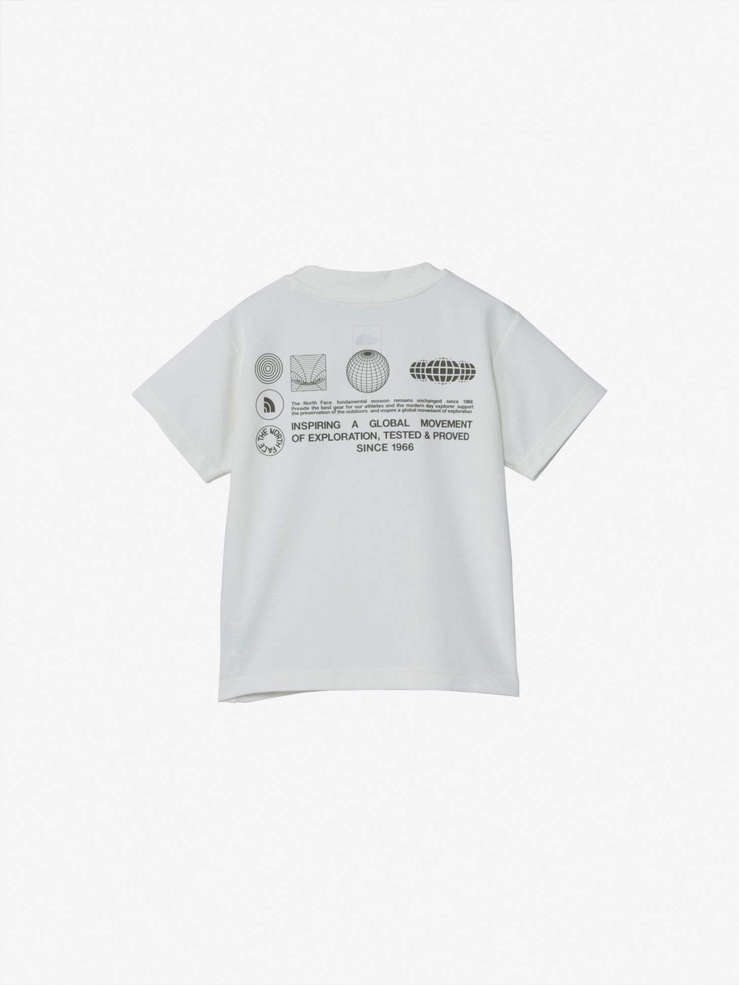 Toddler Short Sleeve Sun Shade Tee (Kids) - White Dune