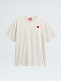 Red Box Short Sleeve Tee (Unisex) - White Dune