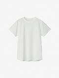 Short Sleeve One Point Logo Tee (Women's) - Grayish White