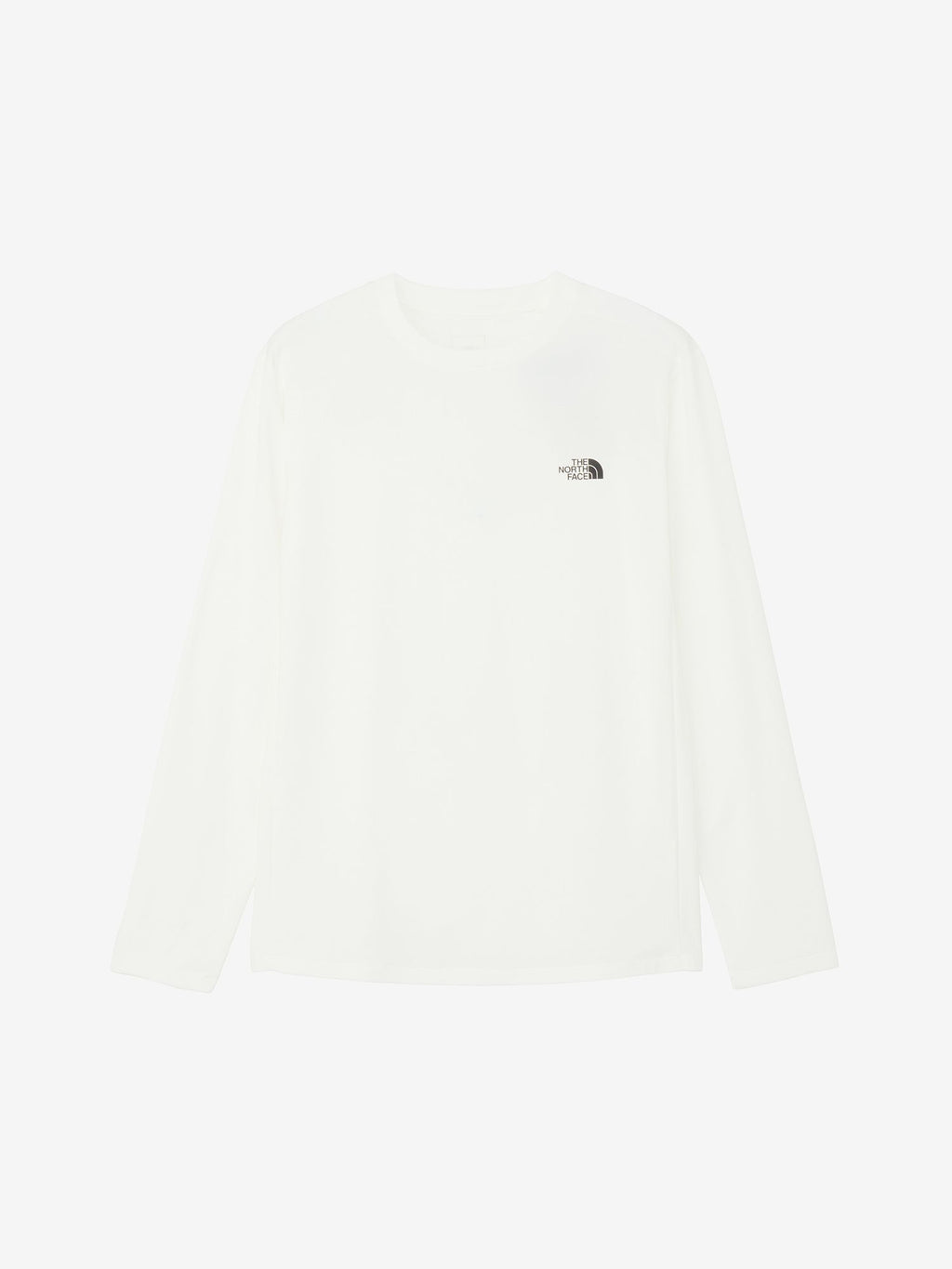 Long Sleeve One Point Logo Tee (Men's) - Grayish White