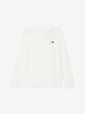 Long Sleeve One Point Logo Tee (Men's) - Grayish White