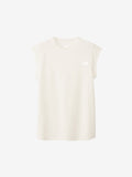 French Sleeve Long Hem Tee (Ladies) - Grayish White